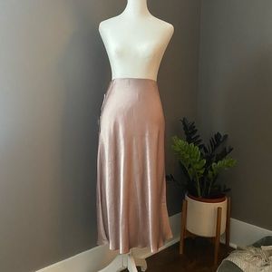 NWT Slip Midi Babaton Skirt